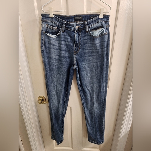 Judy Blue Slim Fit Stretch Denim Jeans Size 11/30 - Picture 1 of 6